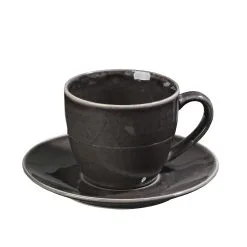 Broste Copenhagen Taza Con Plato Nordic Coal