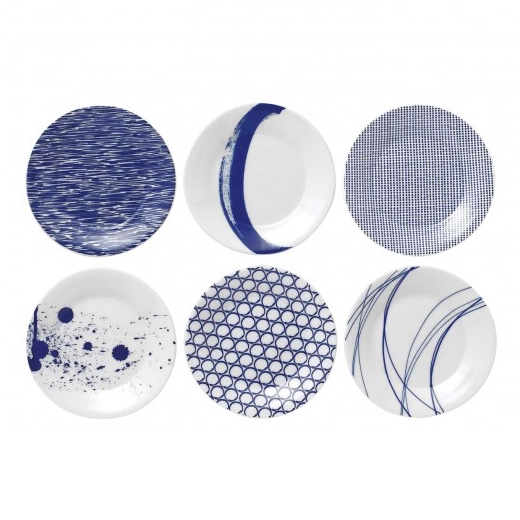 Royal Doulton 6 Platos Pacific, Azul 3 Royal Doulton 6 Platos Pacific, Azul