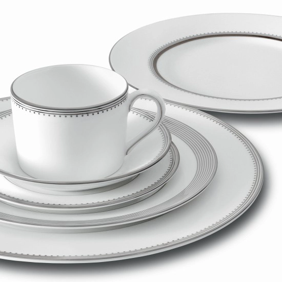 Wedgewood Plato Con Canto Gris Vera Wang Grosgrain 4 Wedgewood Plato Con Canto Gris Vera Wang Grosgrain - Imagen 2