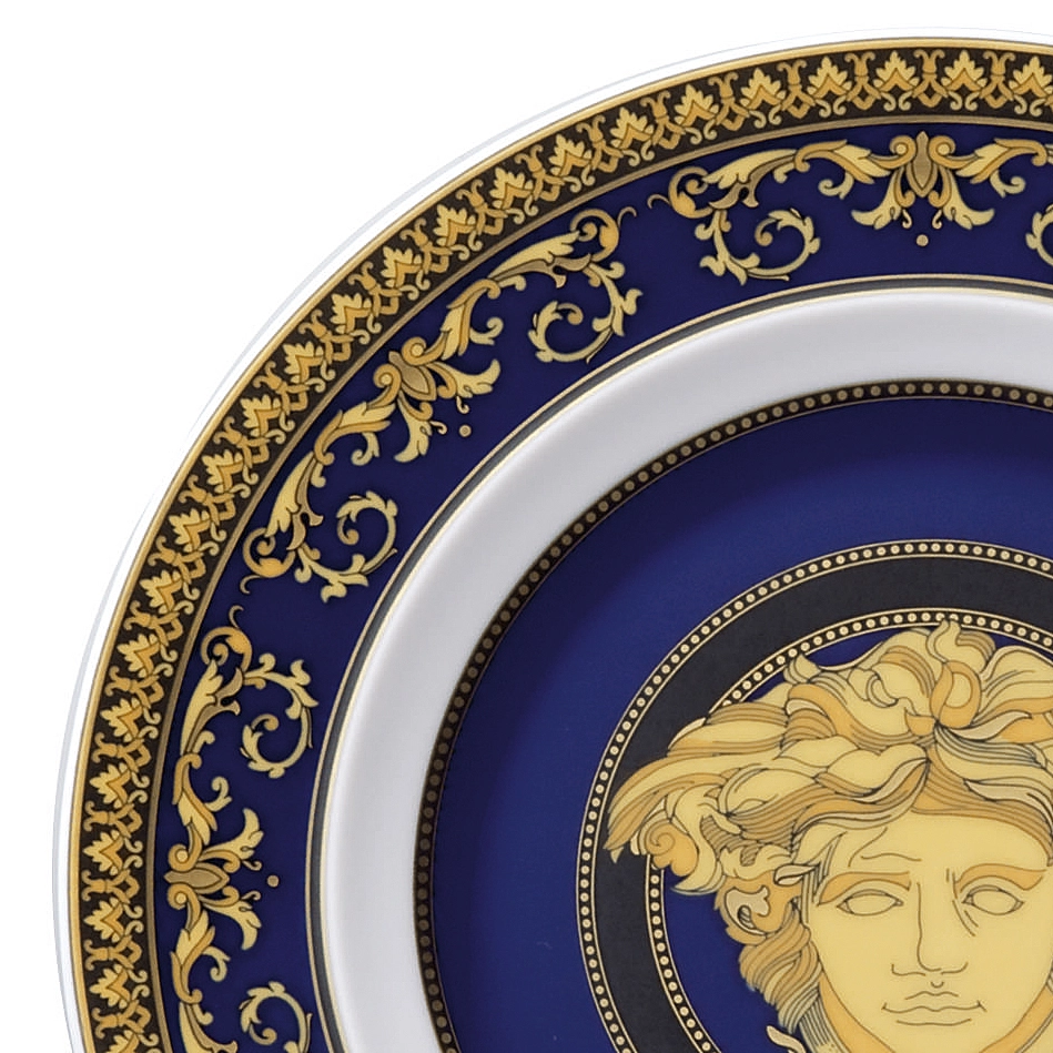 Plato Pequeño Versace Medusa Blue 3 Plato Pequeño Versace Medusa Blue - Imagen 2