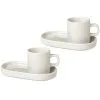 Blomus 2 Tazas Espresso Y Platillos Pilar -Menaje de mesa Ventas 37419 01 01 3ddff91968