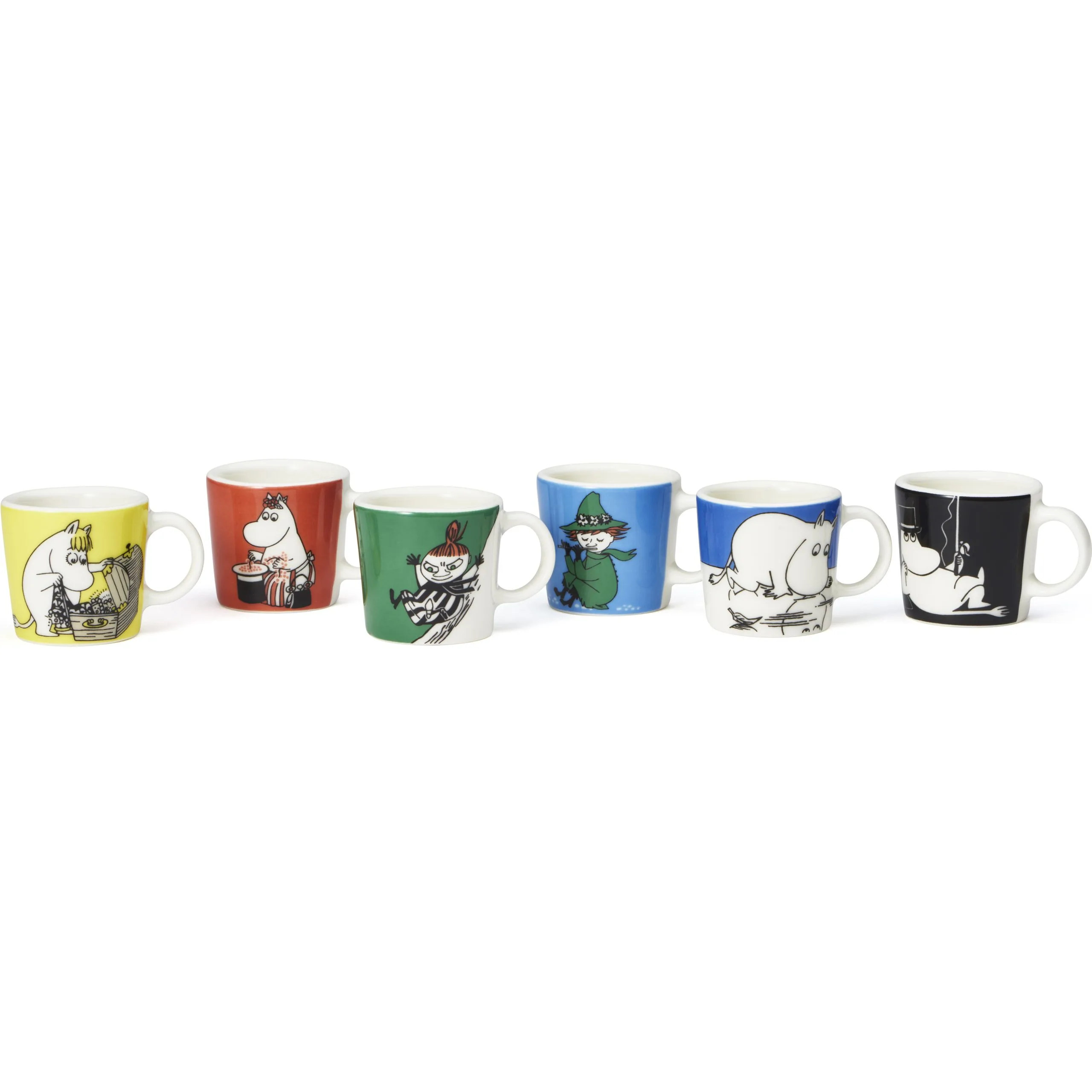 Arabia 6 Tazas Mini Mumin Första Classic 3 Arabia 6 Tazas Mini Mumin Första Classic