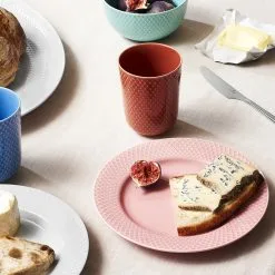 Lyngby Porcelæn Plato Rhombe Rosa -Menaje de mesa Ventas 42956 01 04 134362df73