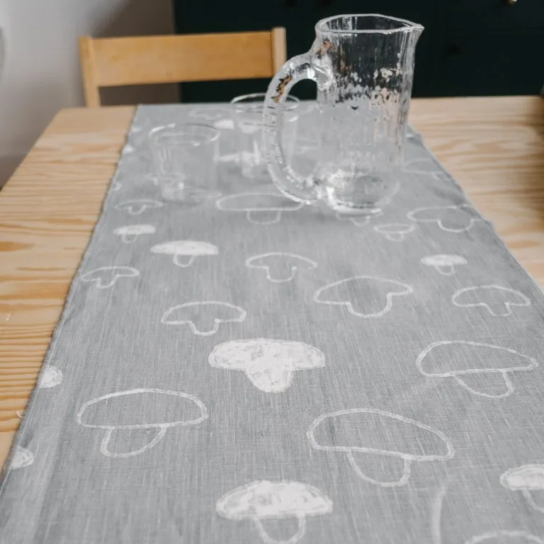 Fine Little Day Camino De Mesa Mushroom Lino 5 Fine Little Day Camino De Mesa Mushroom Lino - Imagen 3