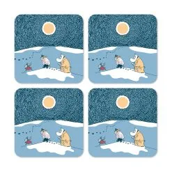 Opto Design 4 Posavasos Moomin Snow Moonlight Invierno 2021