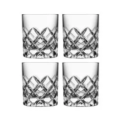 Orrefors 4 Vasos De Whisky Sofiero