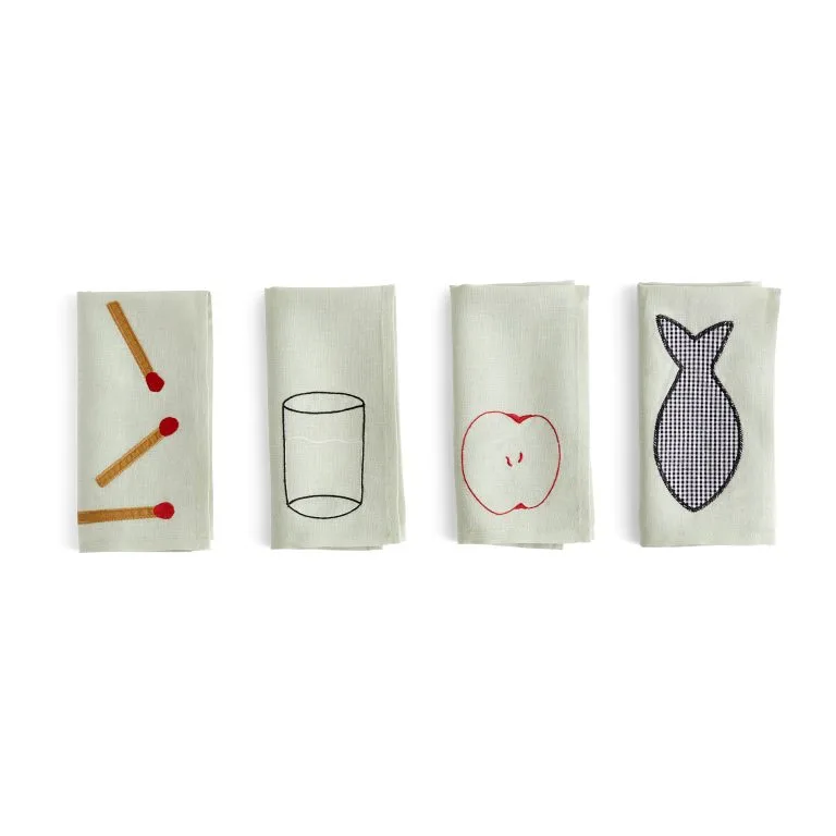 Hay 4 Servilletas De Lino Sobremesa45x45 Cm 3 Hay 4 Servilletas De Lino Sobremesa45x45 Cm