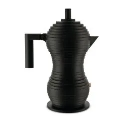 Alessi Cafetera De Espresso Pulcina Negro