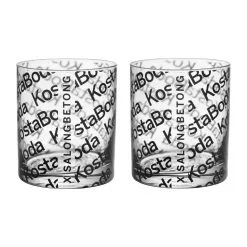 Kosta Boda 2 Vasos Salong Betong Old Fashioned 28 Cl