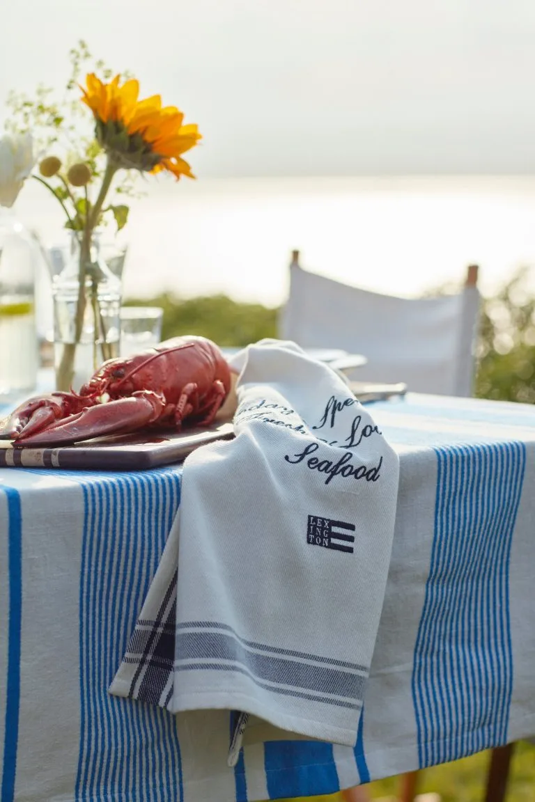 Lexington Mantel Striped Linen Cotton 150x250 Cm 6 Lexington Mantel Striped Linen Cotton 150x250 Cm - Imagen 4